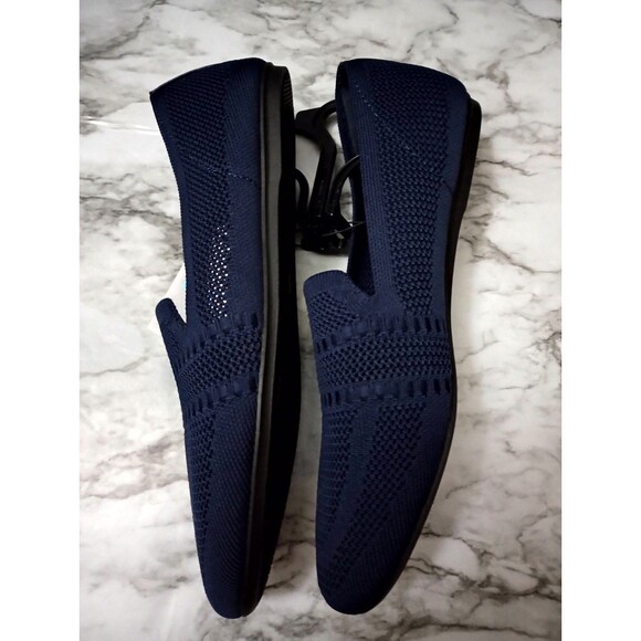 NWT Time and Tru Navy Blue Knit Loafers Size 11 - Picture 3 of 9